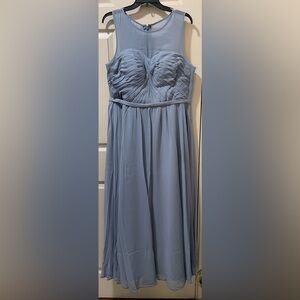 Azazie Light Blue Chiffon Dress